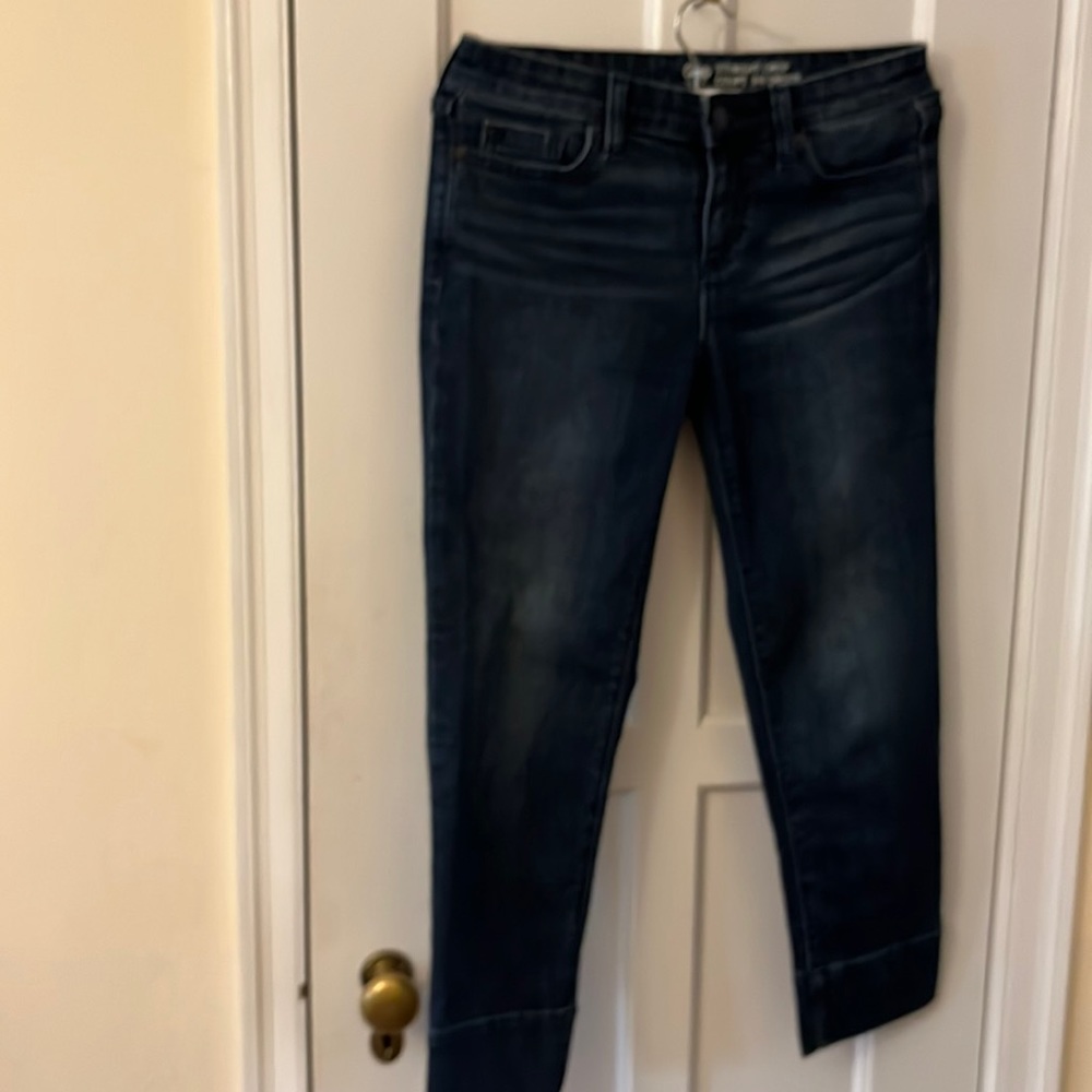 Gap straight leg crop with wide hem